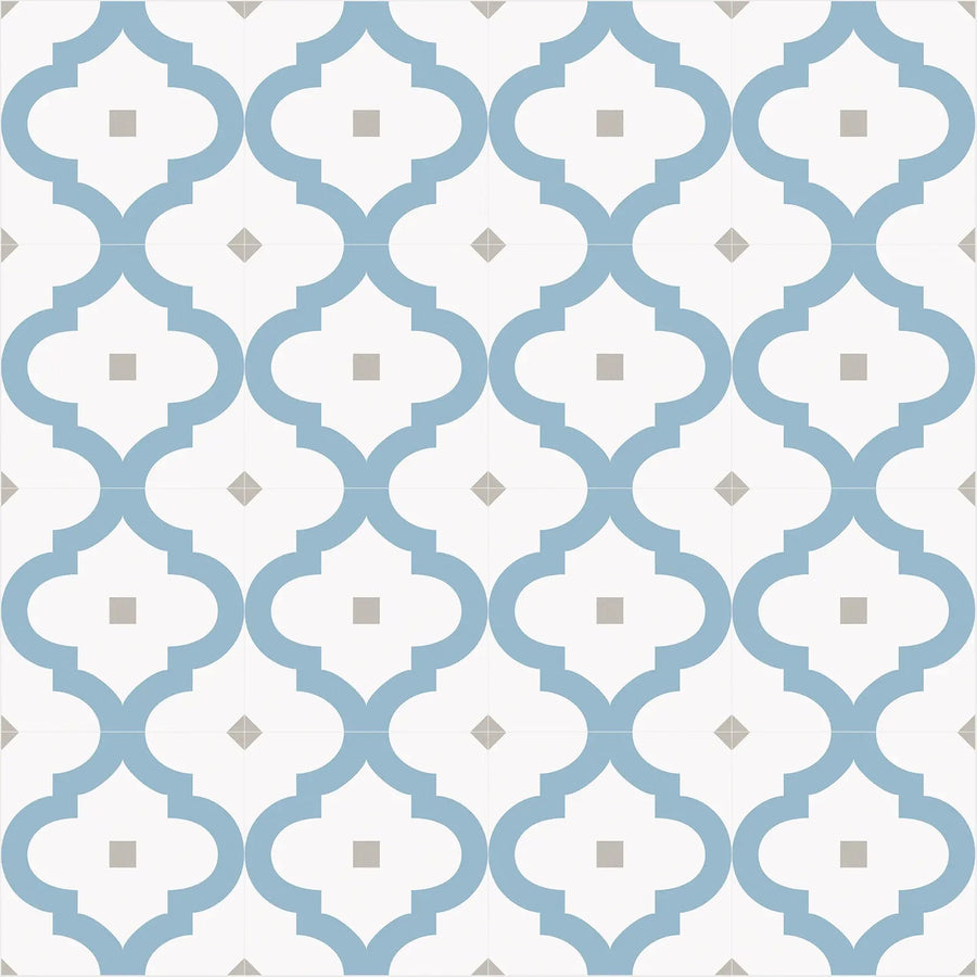 Barcelona Greco Pattern 25 x 25cm patterned porcelain tile design