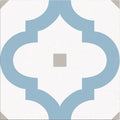 Barcelona Greco Pattern 25 x 25cm blue and white patterned porcelain tile face