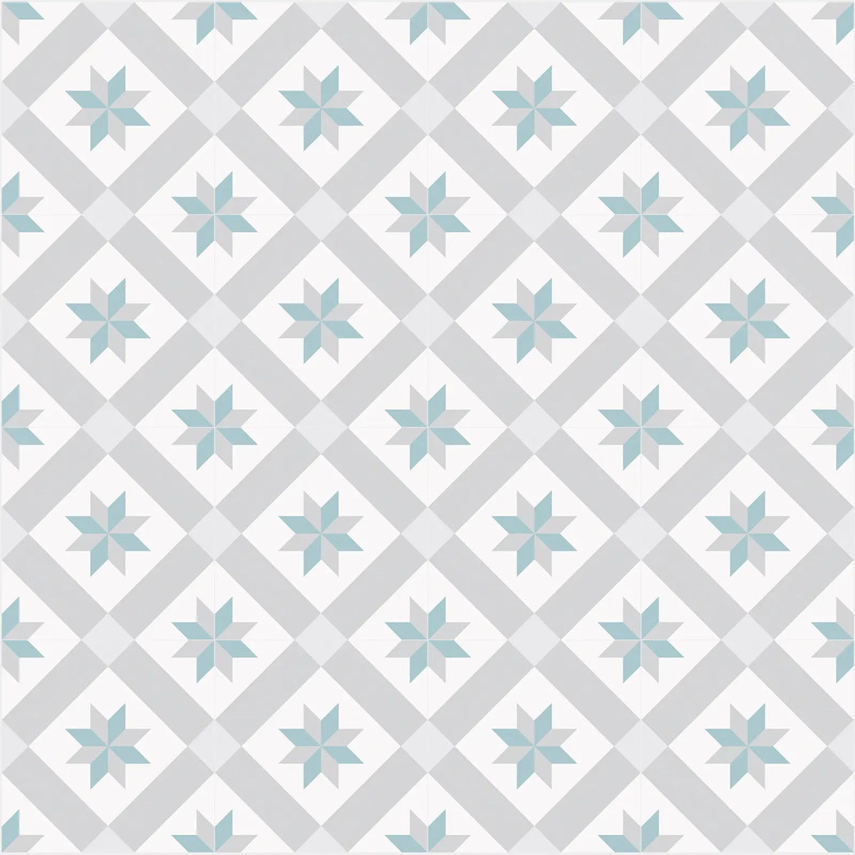 
Barcelona Star Pattern 25 x 25cm patterned porcelain tile design