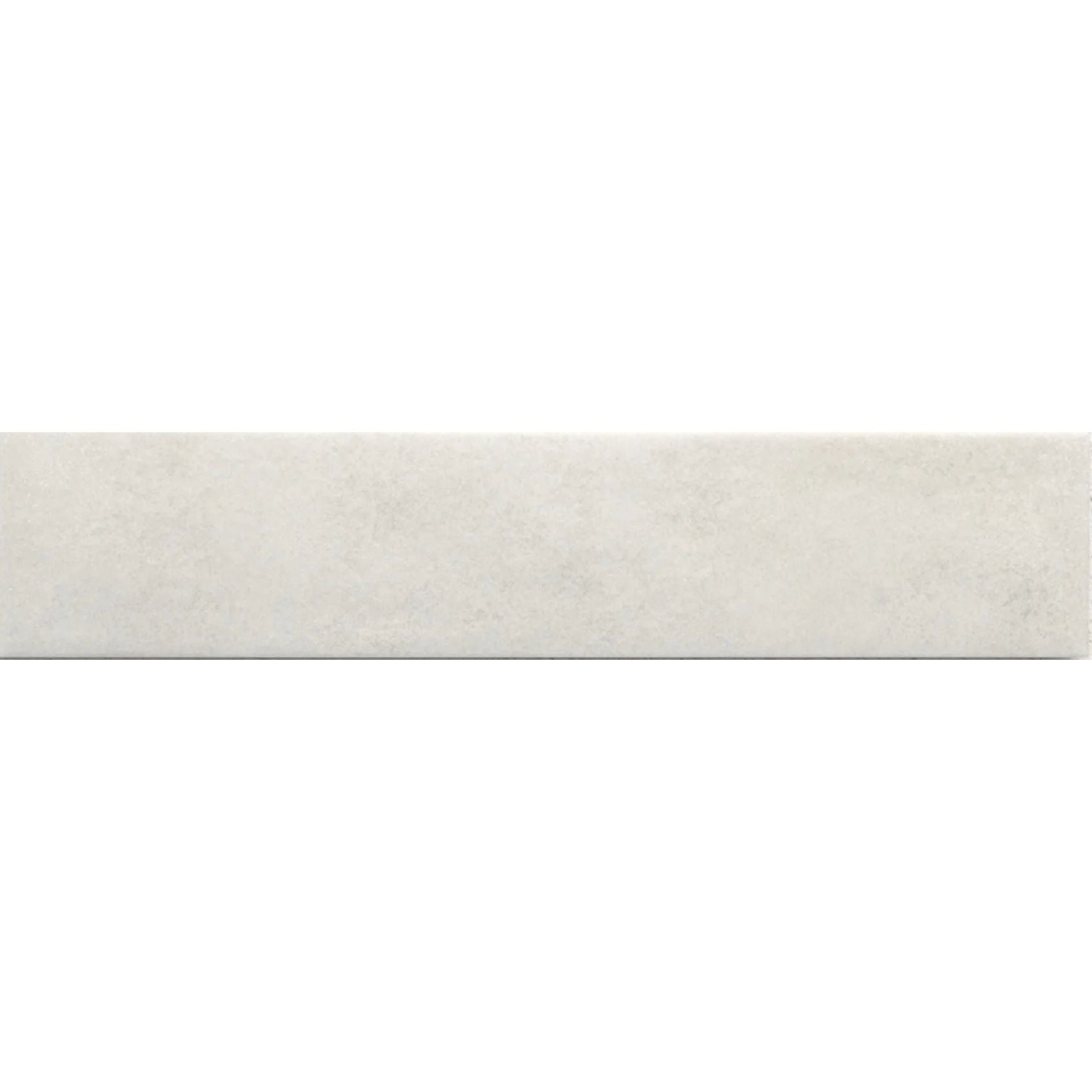 Sutton Snow white stone-effect porcelain tile, 6 x 30cm, tile face