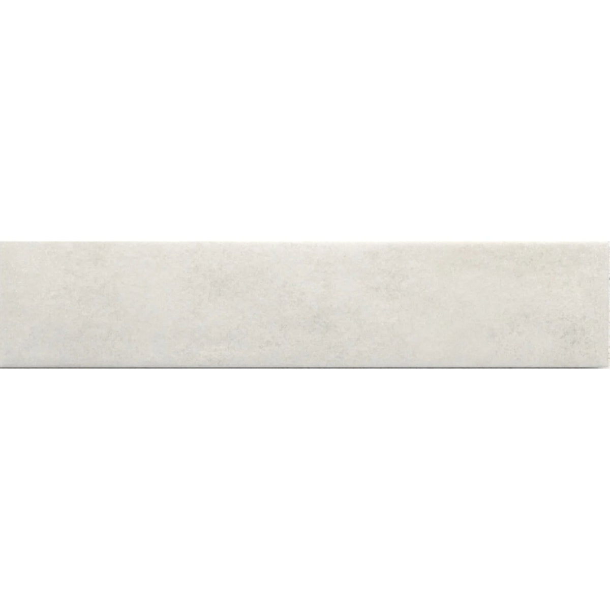 Sutton Snow white stone-effect porcelain tile, 6 x 30cm, tile face