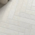 Sutton Snow stone-effect porcelain tiles in a bathroom setting