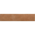 Sutton Clay terracotta orange stone-effect porcelain tile, 6 x 30cm, tile face