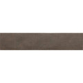 Sutton Cocoa brown stone-effect porcelain tile, 6 x 30cm, tile face