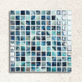 Nature Royal 31.7 x 31.7cm blue glass mosaic tile face