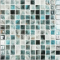 Nature Air Force 31.7 x 31.7cm blue glass mosaic tile face