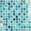 Nature Sky 31.7 x 31.7cm blue glass mosaic tile face