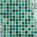 Nature Bali 31.7 x 31.7cm green glass mosaic tile face