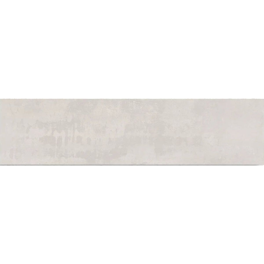 Ionic White 30 x 120cm porcelain metal effect tile face