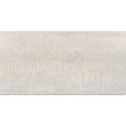 Ionic White 60 x 120cm porcelain metal effect tile face