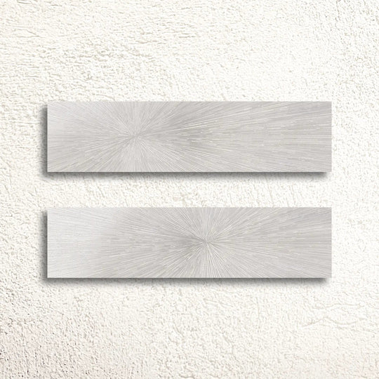 Ionic White Impact Décor 30 x 120cm (Set of 2) Porcelain Tile - alternate view