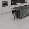 Solide Stone 60 x 120cm matt porcelain floor tiles in a modern interior
