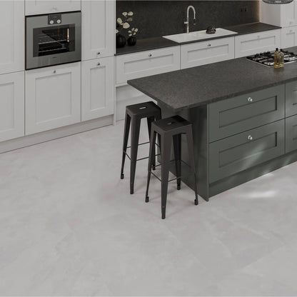 Solide Stone 60 x 120cm matt porcelain floor tiles in a modern interior
