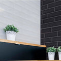 Aria White Gloss 10 x 30cm glazed ceramic metro tile room setting