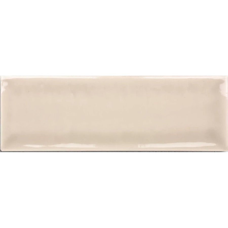 Aria Brown Gloss 10 x 30cm glazed ceramic metro tile face