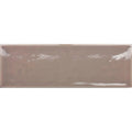 Aria Dark Brown Gloss 10 x 30cm glazed ceramic metro tile face