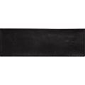 Aria Black Matt 10 x 30cm glazed ceramic metro tile face