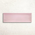 Aria Pink Matt 10 x 30cm glazed ceramic metro tile face