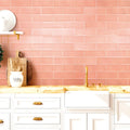 Aria Siena Matt 10 x 30cm glazed ceramic metro tile room setting