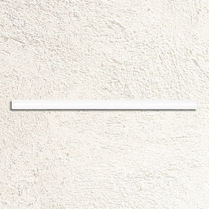 Aria White Gloss Quarter Round 1.5 x 30cm gloss ceramic trim face