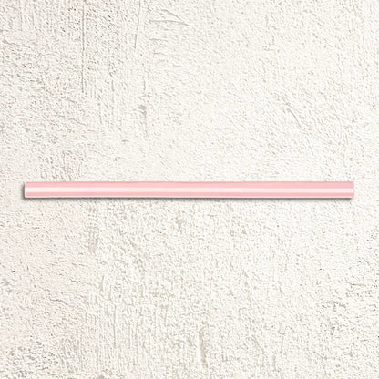 Aria Pink Gloss Quarter Round 1.5 x 30cm gloss ceramic trim face