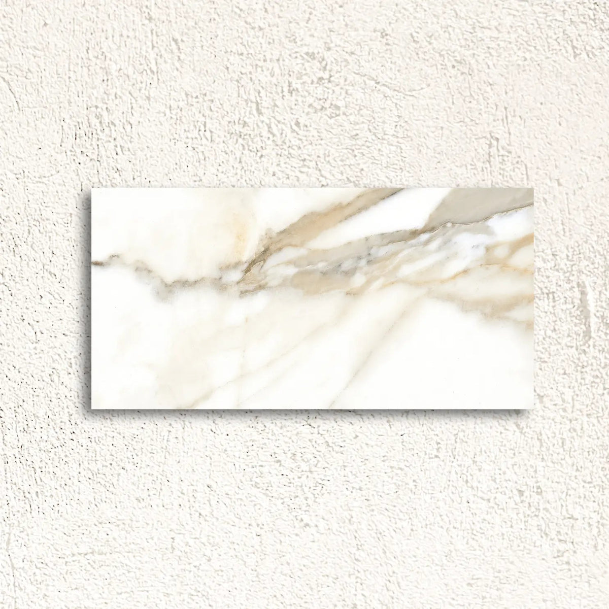 Reflect Calacatta Gold Polished 60 x 120cm porcelain marble effect tile face