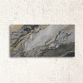 Reflect Nero Polished 60 x 120cm porcelain marble effect tile face
