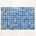 Aquastyle Blue Macauba 25mm glass mosaic sheet face detail