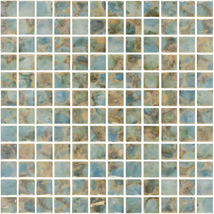 Aquastyle Rodas glass mosaic shown as a large surface