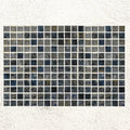 Aquastyle Arrecife Iridis Grey 25mm glass mosaic sheet face detail