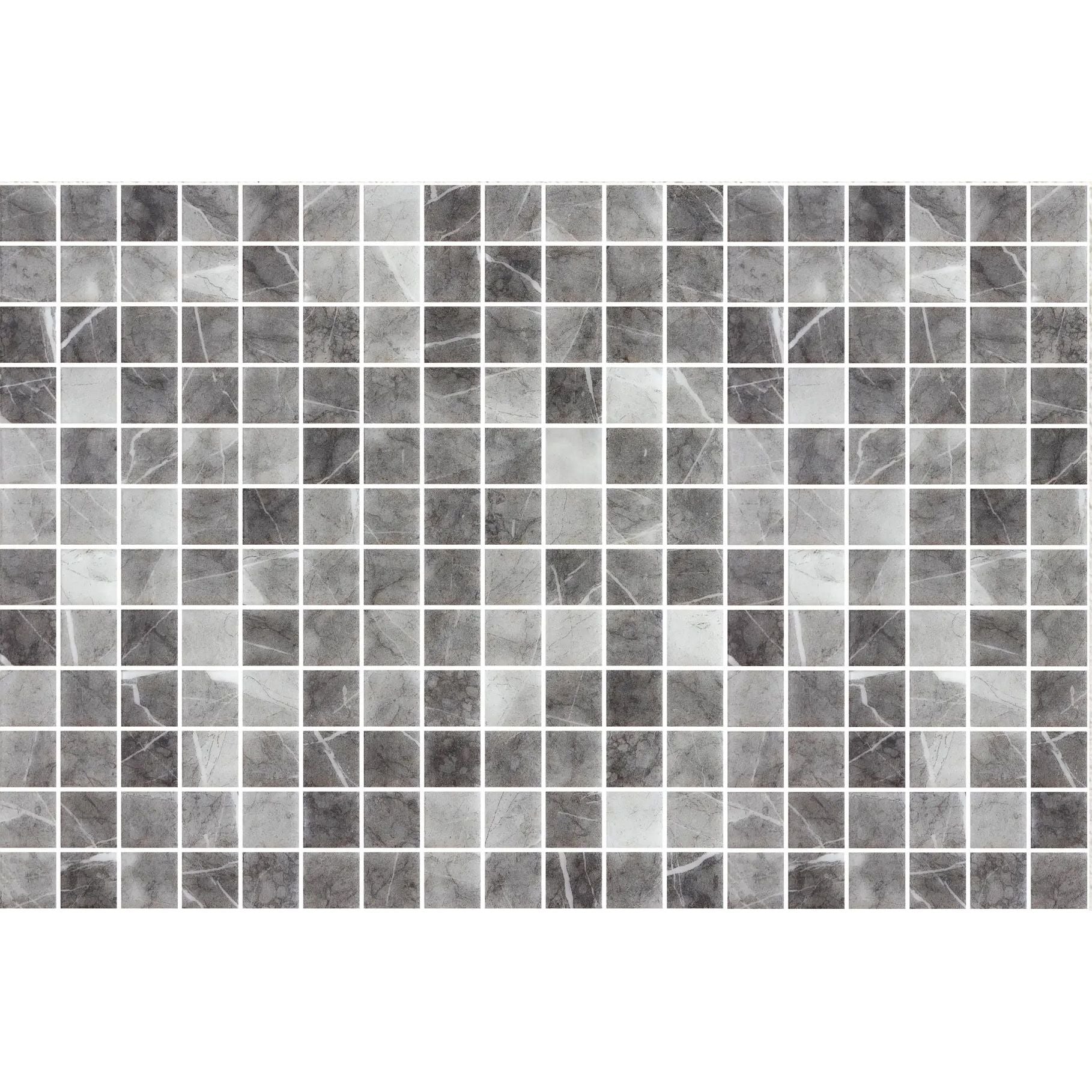 Fiji Storm Matte 31.1 x 41.7cm glass mosaic stone effect tile face