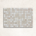 Fiji Sumatra Matte 31.1 x 41.7cm glass mosaic stone effect tile face