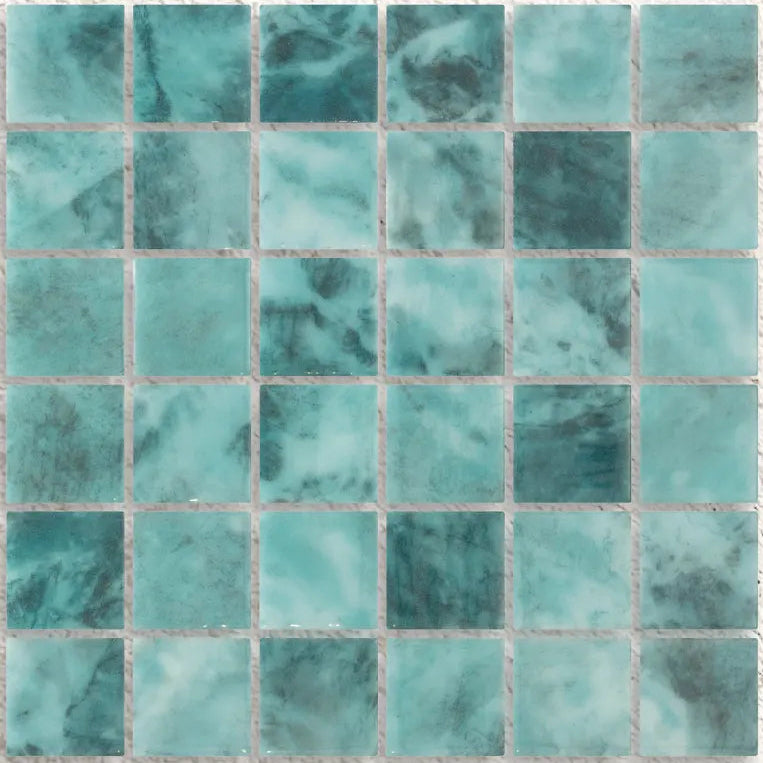 Maldives Penta Savu 31.1 x 31.1cm glass mosaic tile face