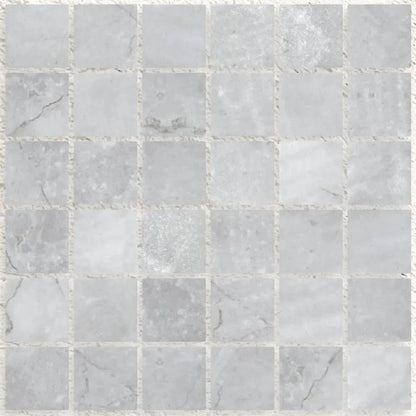 Seychelles Penta Griege Matte 31.1 x 31.1cm grey glass mosaic tile face