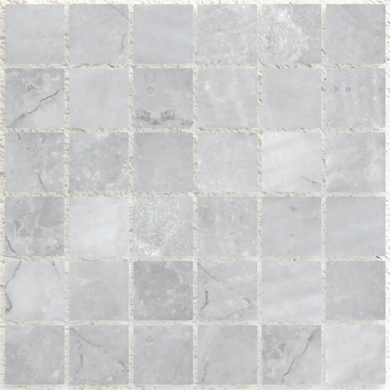 Seychelles Penta Griege Matte 31.1 x 31.1cm grey glass mosaic tile face