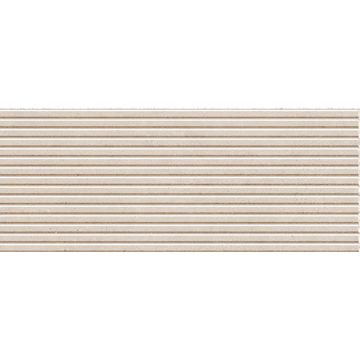 Borneo Sand Esir 30 x 75cm ceramic fluted stone effect tile face