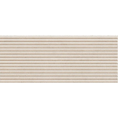Borneo Sand Esir 30 x 75cm ceramic fluted stone effect tile face