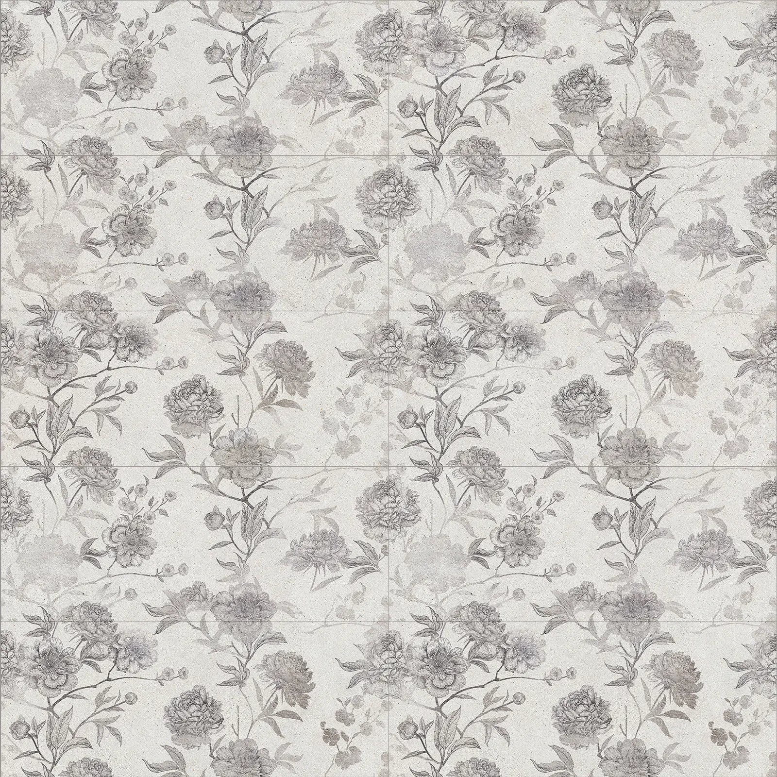 Borneo White Malone Decor 30 x 75cm ceramic patterned stone effect tile detail