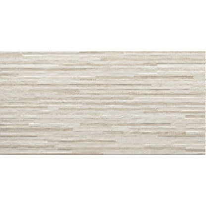 Arianne Almond Silica 30 x 60cm glazed ceramic marble effect decor tile face