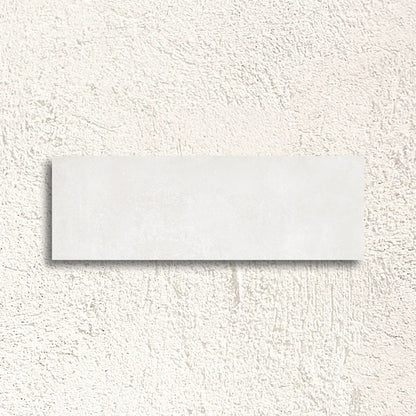 Neutra White 30 x 90cm glazed ceramic concrete-effect wall tile face