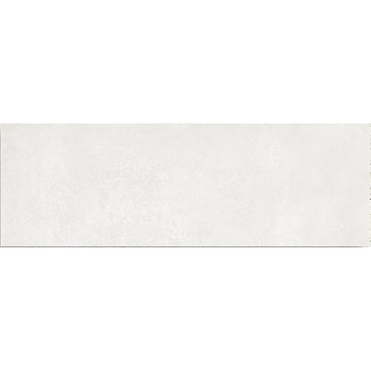 Neutra White 30 x 90cm glazed ceramic concrete-effect wall tile face