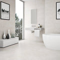 Neutra Cream Natural 60 x 60cm concrete-effect porcelain room setting