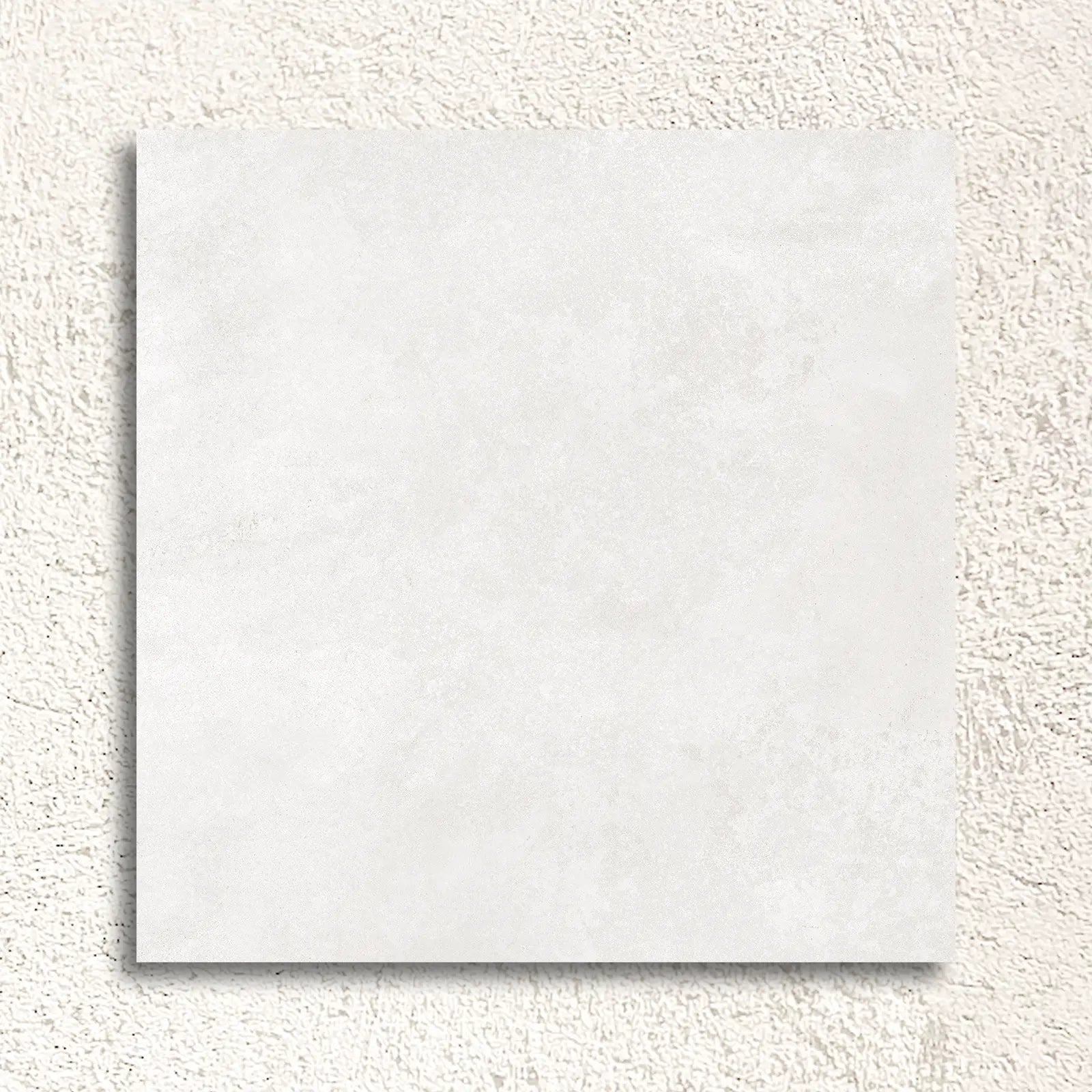 Neutra White Natural 60 x 60cm glazed porcelain concrete-effect tile face