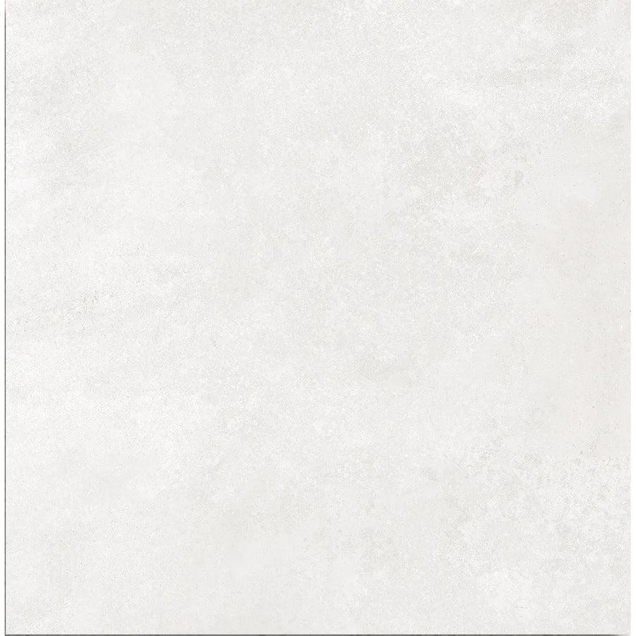 Neutra White Natural 60 x 60cm glazed porcelain concrete-effect tile face