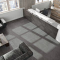Neutra Antracite Natural 60 x 60cm concrete-effect porcelain floor and wall room setting