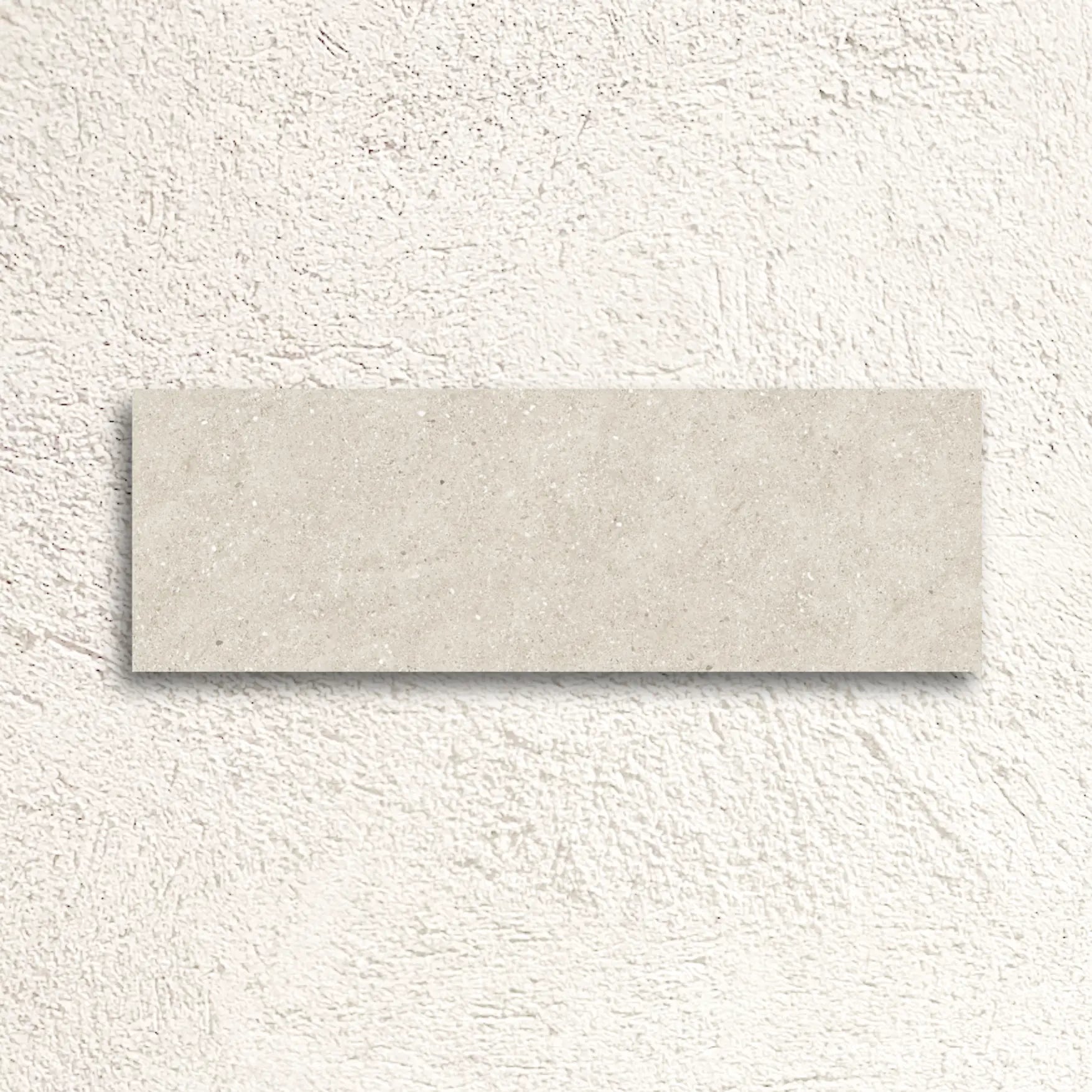 Granite Cream 30 x 90cm glazed ceramic concrete effect tile face