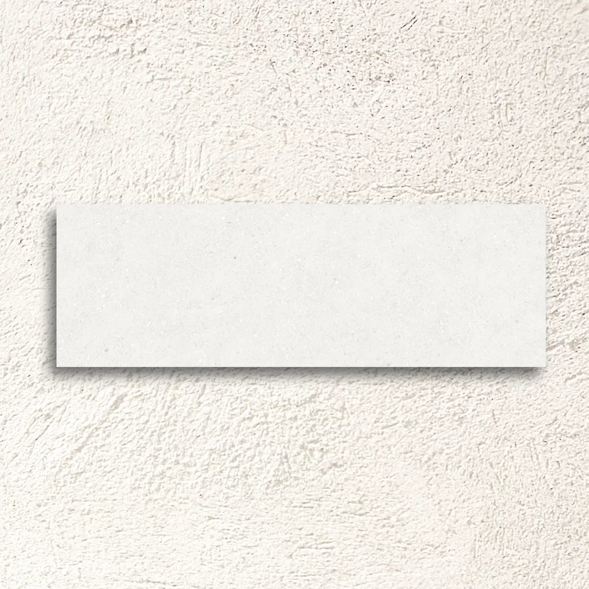 Granite White 30 x 90cm Ceramic Tile in a bathroom setting
