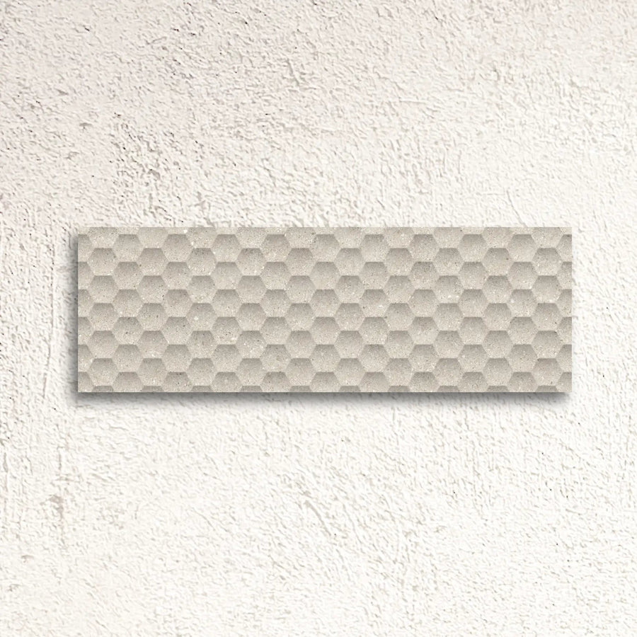 Granite Cream Eden Decor 30 x 90cm glazed ceramic concrete effect decor tile face