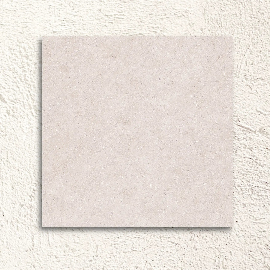 Granite Cream 60 x 60cm glazed porcelain concrete effect tile face