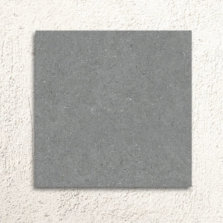 Granite Anthracite 60 x 60cm glazed porcelain stone effect tile face